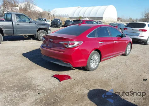 2016 Hyundai Sonata Hybrid Se z USA, uszkodzony, nr VIN KMHE24L12GA015174